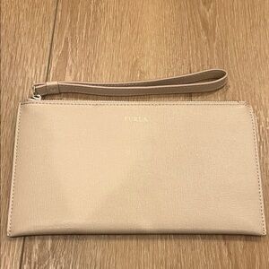 Furla Light Tan Wristlet